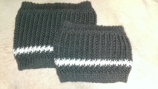 Child Size and Adult Size Striped Cowls